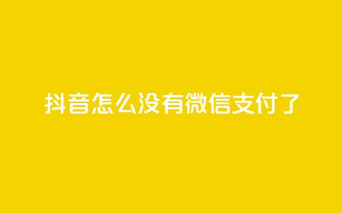 抖音怎么没有微信支付了,全网最低价业务平台快手业务 - 快手刷热门软件免费 抖音如何关闭点赞 第1张 抖音怎么没有微信支付了,全网最低价业务平台快手业务 - 快手刷热门软件免费 抖音如何关闭点赞 第1张